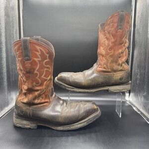 Ariat WorkHog Wide Square Toe Work Boots Men’s Size 14D Orange Steel Toe